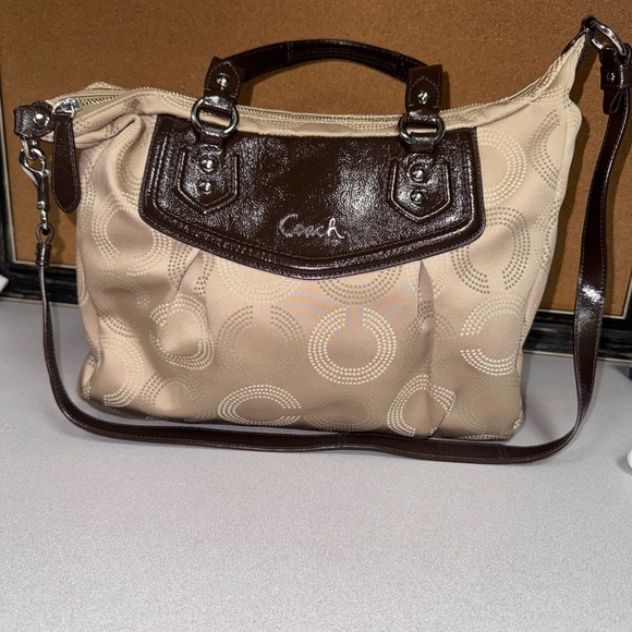 Coach Handbags - COACH Ashley Dotted Op Art Satchel Bag